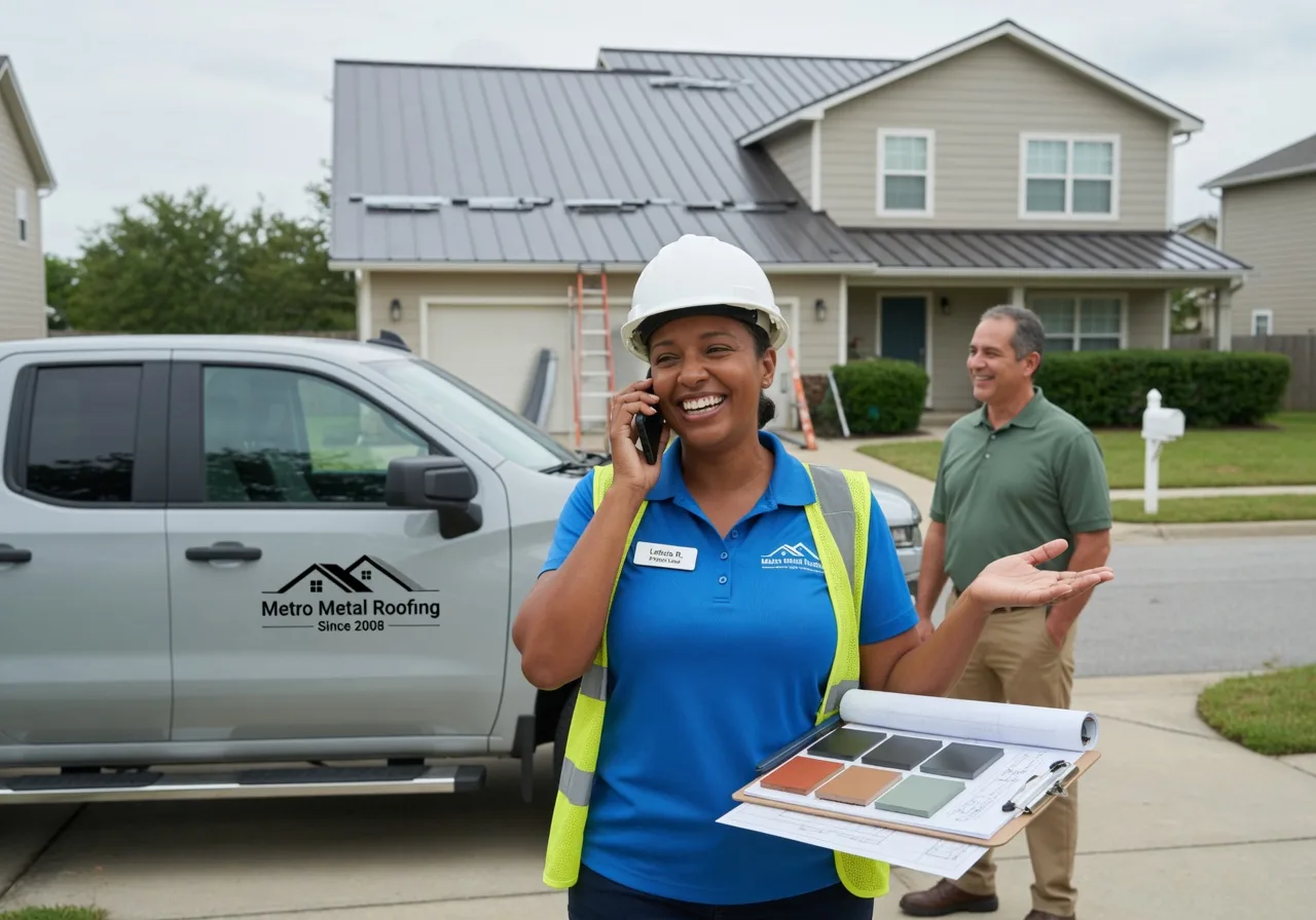 Storm Damage Metal Roof Repair in Hendersonville, NC